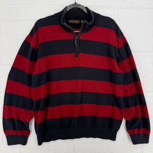 Sebastian Cooper Quarter Zip Sweater Mens XXL Preppy Pullover